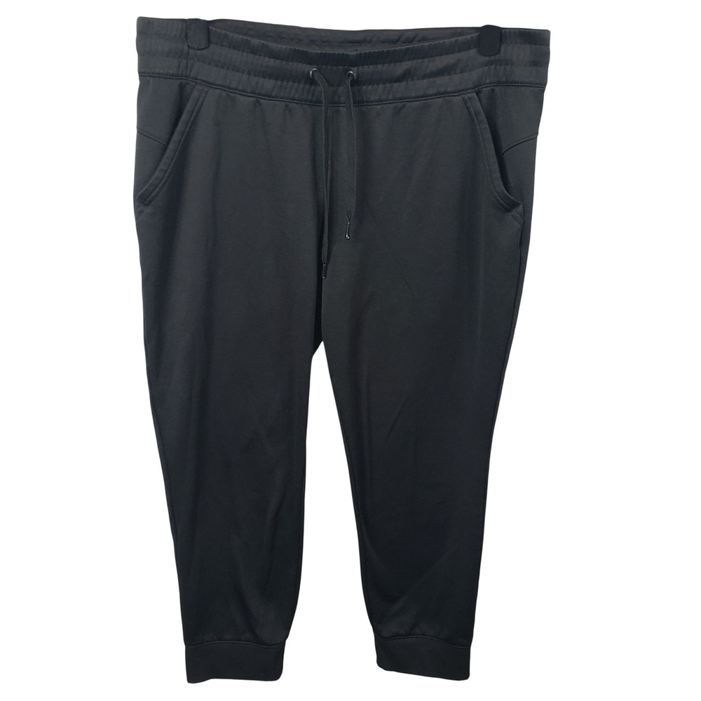 Adidas Women's Joggers Sweatpants Training Workout Athletic Black Size L / B61